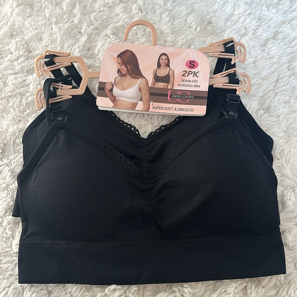 UNDER CONTROL 2pk Small Seamless Nursing Bras